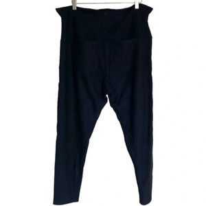 Yummie by Heather Thomson 3X plus-size black yoga‎ pants with rear pockets